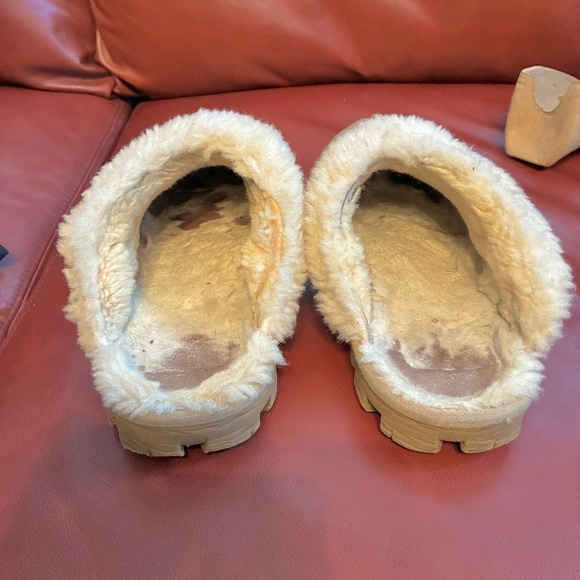"Ugg" leather, fleece-lined slipper (mule) 7-8, sand - Picture 4 of 13